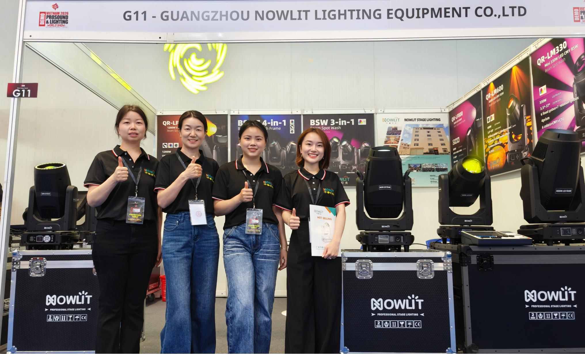 NOWLIT auf der Pro Sound & Lighting Vietnam 2026: Highlights des ersten Tages