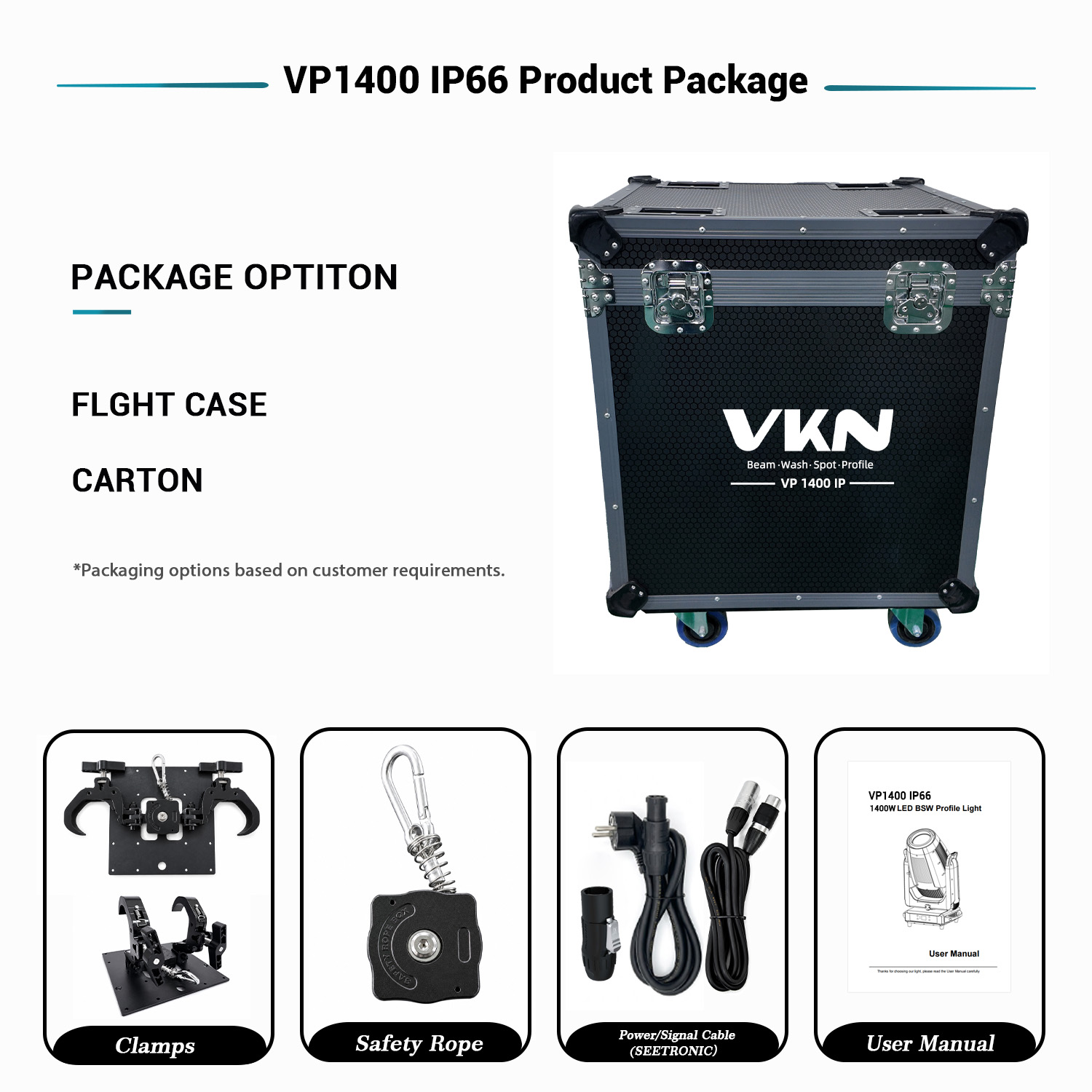 VP1400 IP66 Accessories Overview